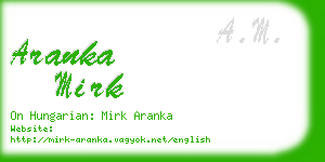 aranka mirk business card